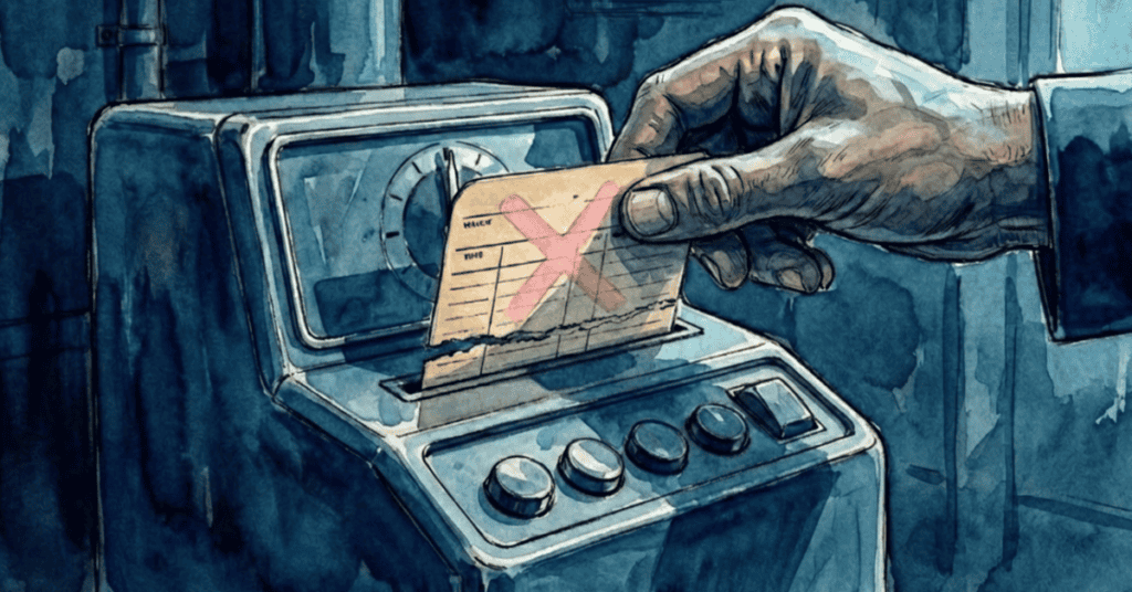 Clocking out of work